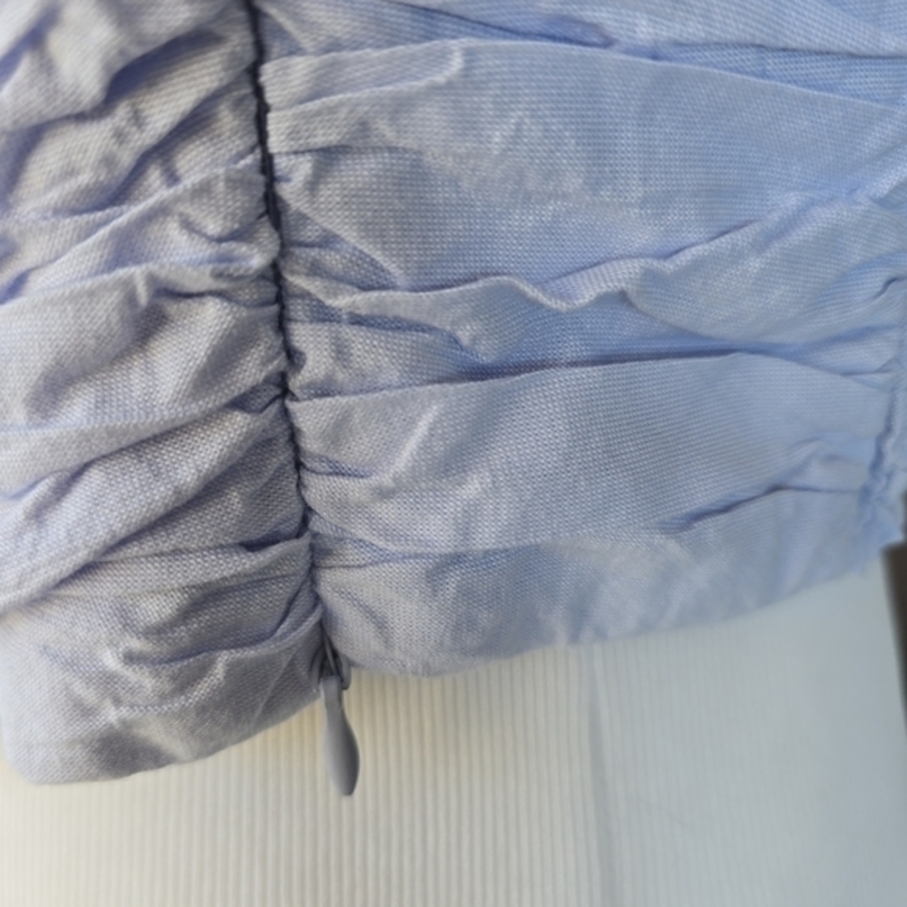 Zara Light Blue‎ Ruffled Camisole - Picture 4 of 8